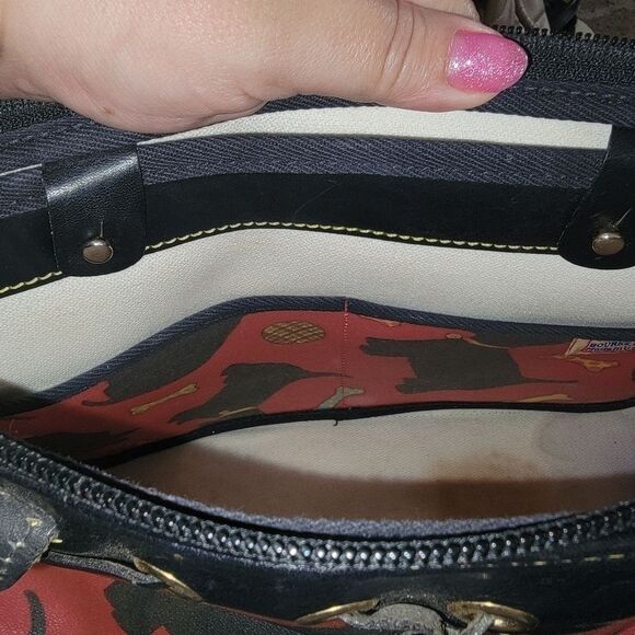 Dooney & Bourke Scottie dog coated canvas handbag purse vintage - Picture 13 of 16